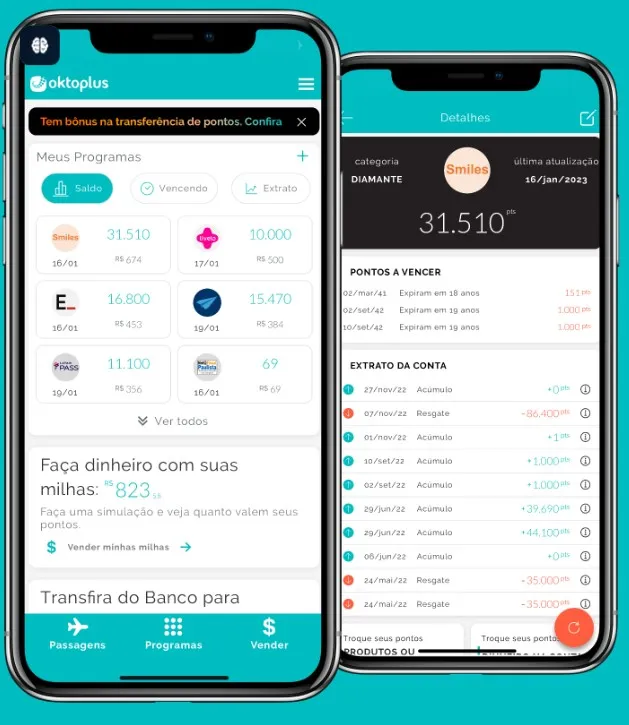 Tudo sobre o Oktoplus: O app que te ajuda a cuidar das suas milhas » Plus Milhas Oktoplus